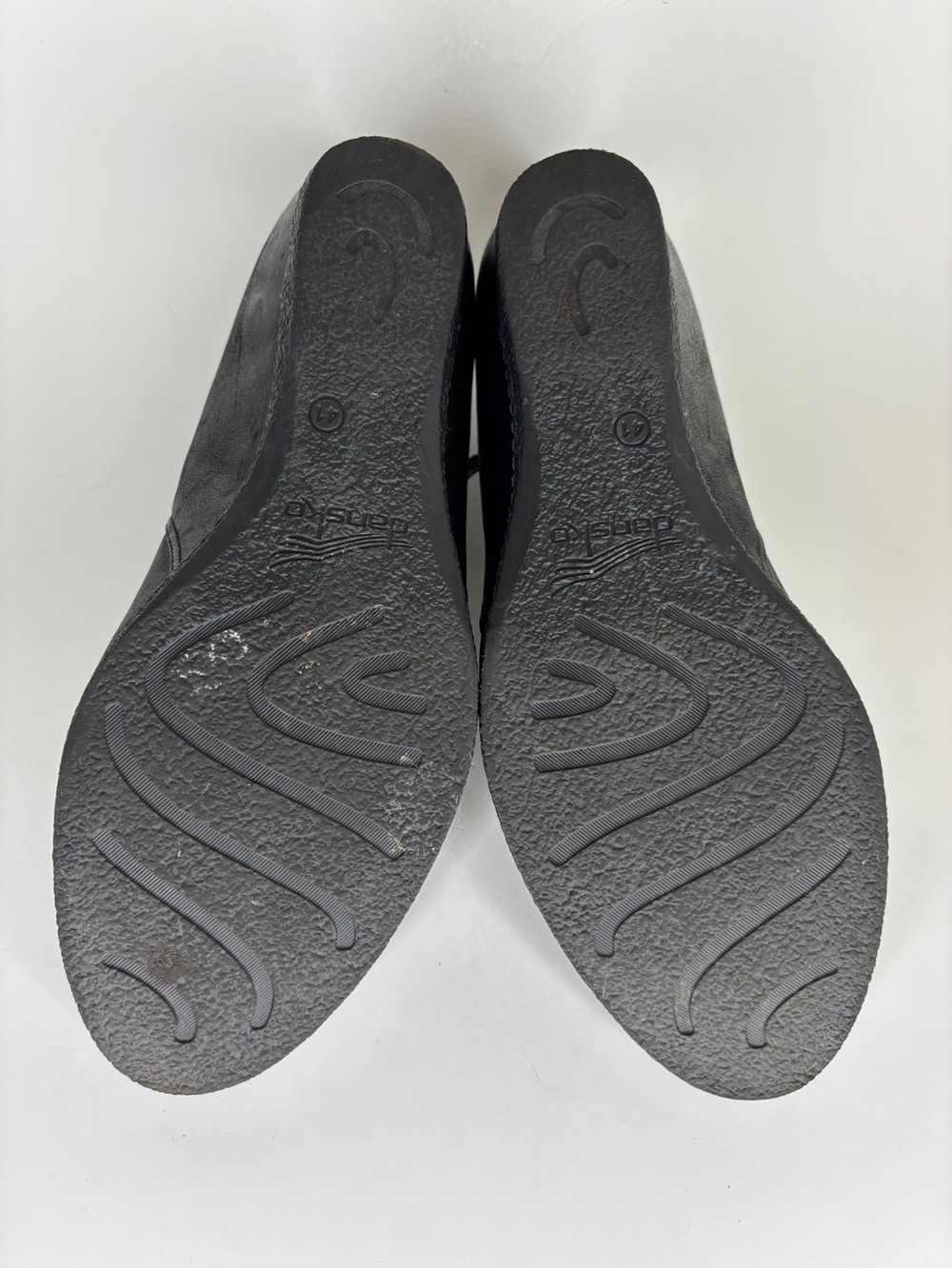 Dansko Shoes Wedge Heels Maryjanes Women Size 41 US 10 Black Leather - Picture 14 of 16